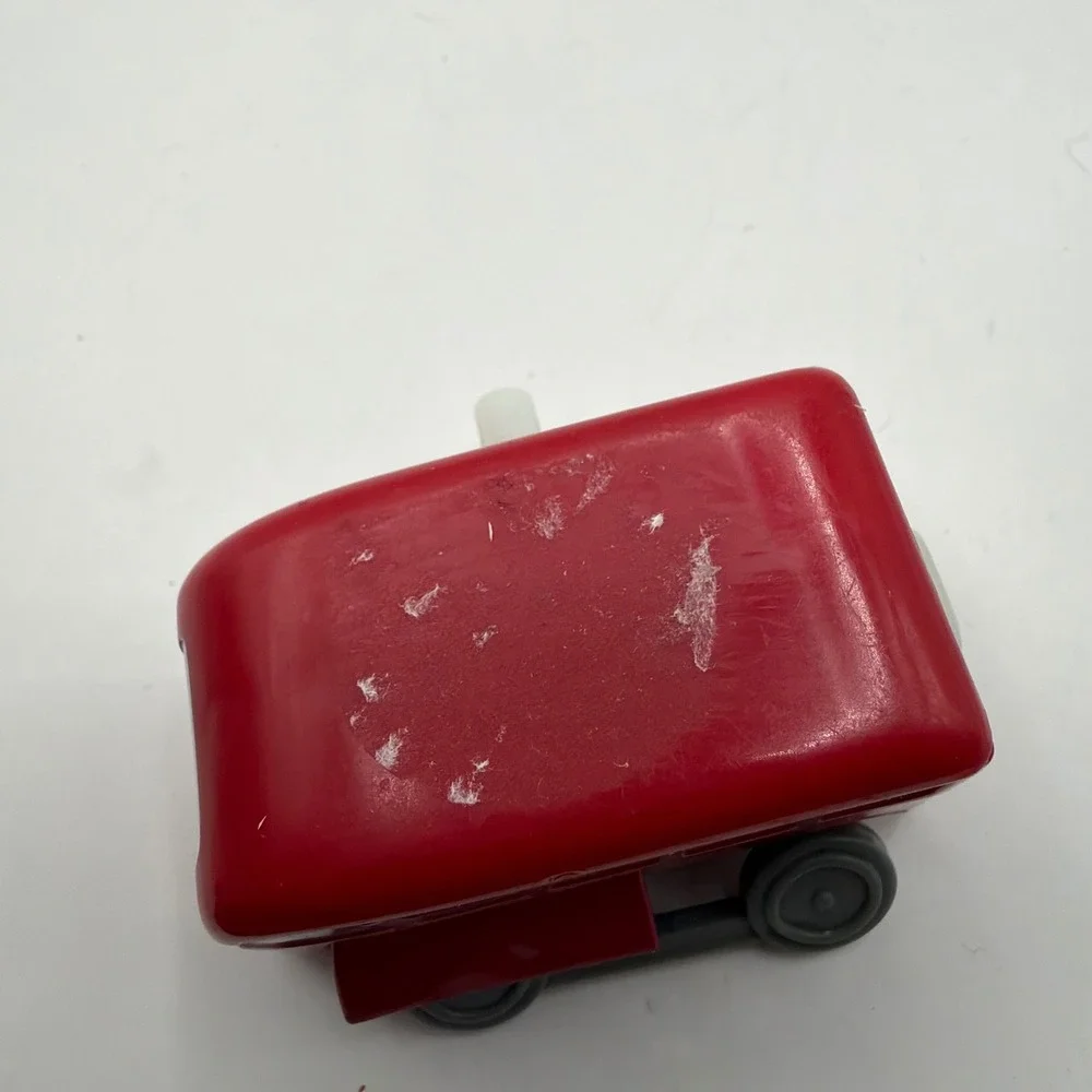 Vintage 1997 Thomas & Friends Bertie the Bus Wind Up Toy Tomy Britt Allcroft Red